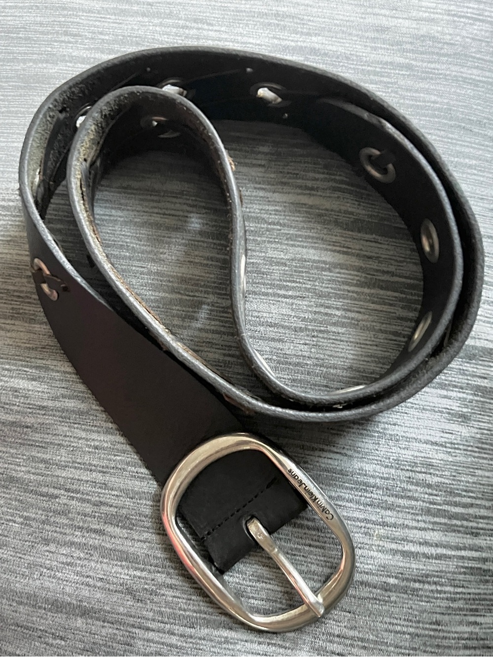VTG 90s Y2K Calvin Klein Jeans Interlaced Grommet Belt S